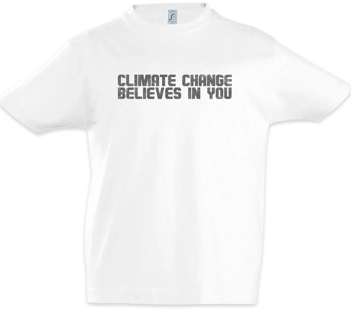 Climate Change Believes In You Kids Boys kids boys T-Shirt Green Global Warming 110