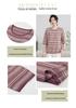 Plus Size Striped Round Neck Maternity T-Shirt for Middle-Aged and Elderly Women - Simple, Comfortable, and Versatile for Commuting.