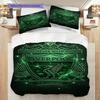 Unity Legacy Fußball Dreiteiliges Set (1 Bettbezug + 2 Kissenbezüge, ohne Füllung) 2DFlaches Bettwäscheset Weihnachts-Geburtstagsgeschenk Weich und bequem