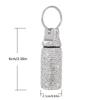 Keychain Pill Box Small Travel Pill Case Organizer Crystal Diamond Medicine Bottle Pill Bottle Keychain