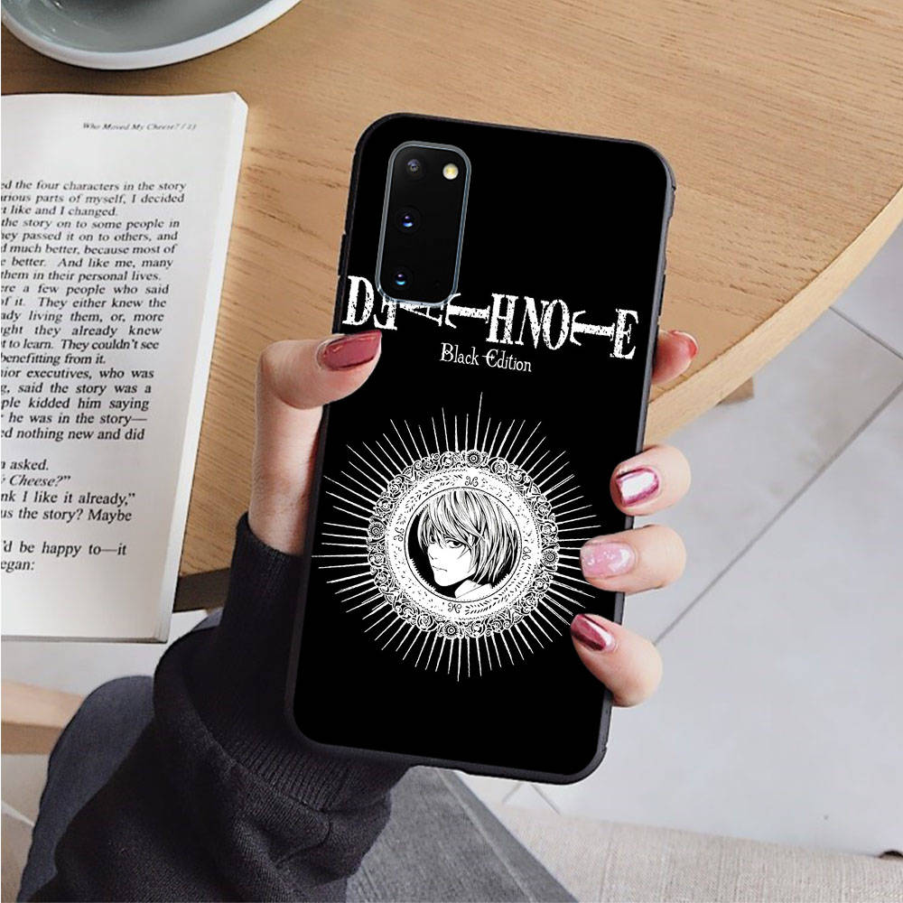 Husă neagră AD88 Death Note pentru OPPO Reno 8 6 5 4 Pro Find X3 A17 A31 A38 A40 A53 A54 A55 A74 A76 A78 A77 A80 A94 A95 A96 Pro Sofe Cover