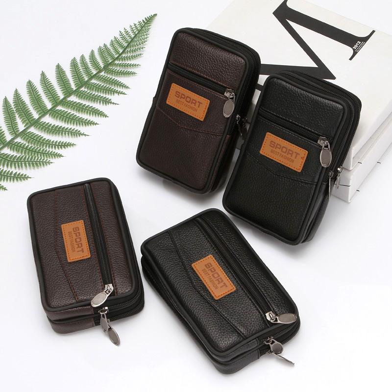Men'S PU Leather Organizer Wallet - Multi-Layer Phone & Card Holder Spacious For Outdoor Sports & Mountaineering