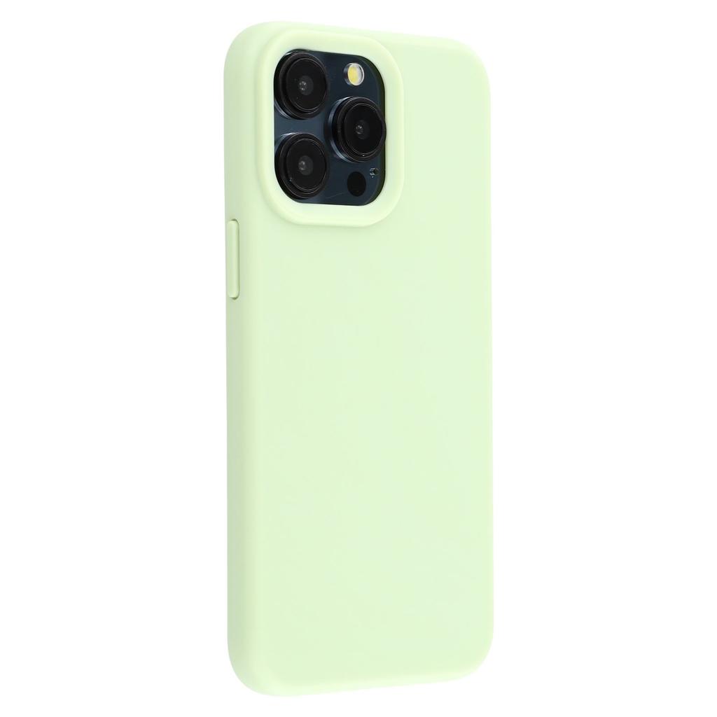 For iPhone 15 Pro Max Case 2.0mm Thick Solid Color Soft TPU Phone Back Cover Large Lens Cutout