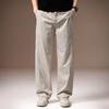 High-end Old Money Style Texture Straight Men's Casual Pants Spring and Summer Thin Anti-wrinkle Splicing Loose Wide-leg Pants
