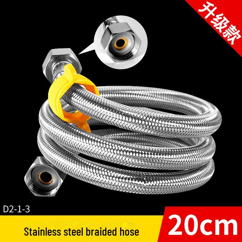 Kunststoffbeschichteter, stahlumflochtener Wasserzulaufschlauch für Wasserhahn/Heizung/Toilette