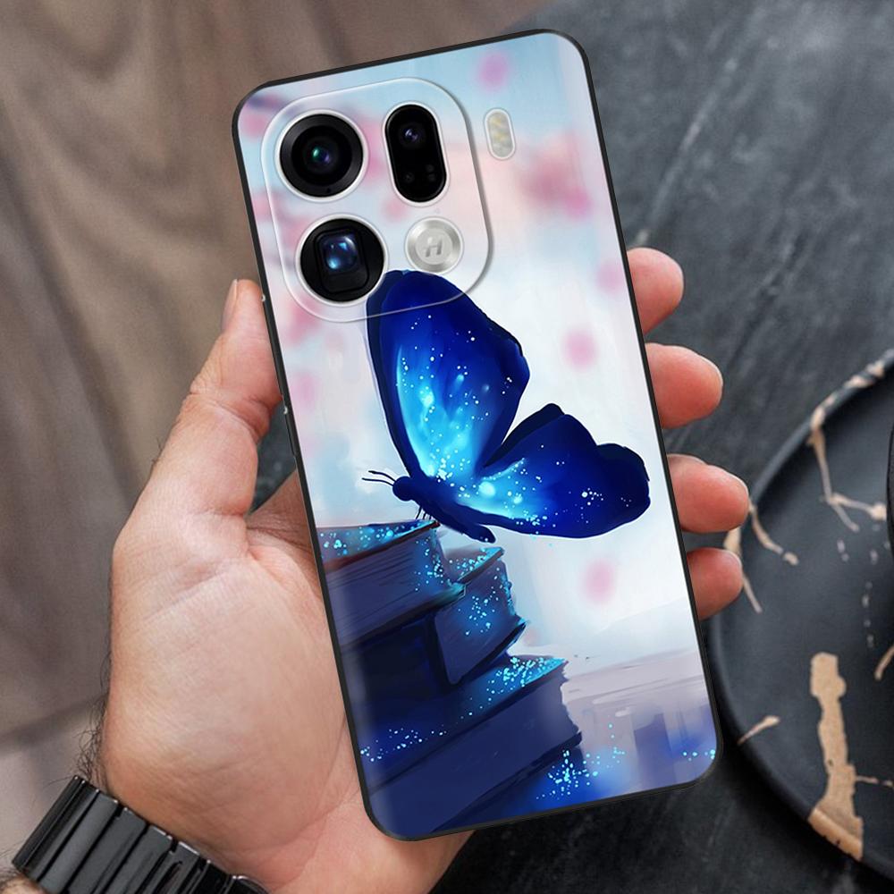For OPPO Find X9 Find X9 Pro 5G Shockproof Case Soft TPU Silicone Phone Cover FindX9 Pro Funda Bumper Cartoon Painted Back Cover