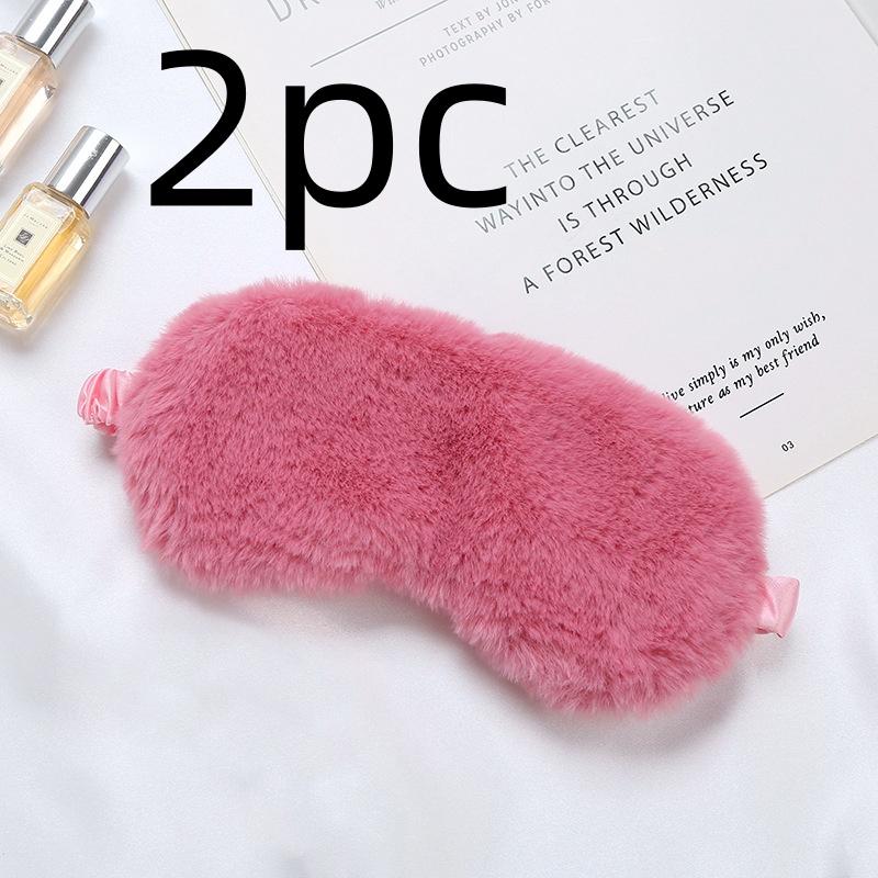 Masque de sommeil en soie, mignon, doux et poilu, bloquant la lumière, aide au sommeil de voyage, cache-œil pour la maison, sommeil nocturne, pour femmes et hommes