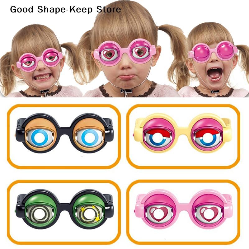 Winking Glasses For Shows & Parties – Kinetic Crazy Eyes Glasses Blinking Glass For Performances With Manual Blink Action