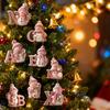 2025 Alphabet Snowman Advent Calendar 26 Days Christmas Countdown Calendar with A To Z Letters 2D Acrylic Pink Pendants Set for Winter Tree Decor