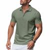 Unisex Breathable Casual Short Sleeve Solid Golf Polo Shirt