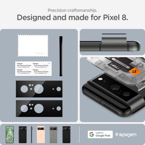 Spigen Google Pixel 8 Camera Film Glas.tR EZ Fit Optik Protection Pixel8 Compatible Camera Lens 2 Pieces
