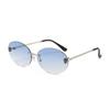 Retro Oval Frame Sunglasses For Women Uv400 Protection Summer Fashion Accessories
