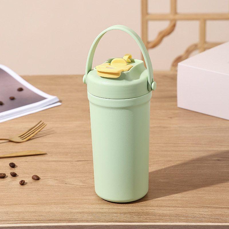 Large-Capacity Thermos Cup for Women, Good-Looking Ice Cup, Portable Car Coffee Cup, Outdoor Sports Water Bottle, Tea Cup