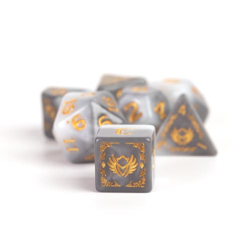 D&D Adventure Dice (Paladin Class: White)