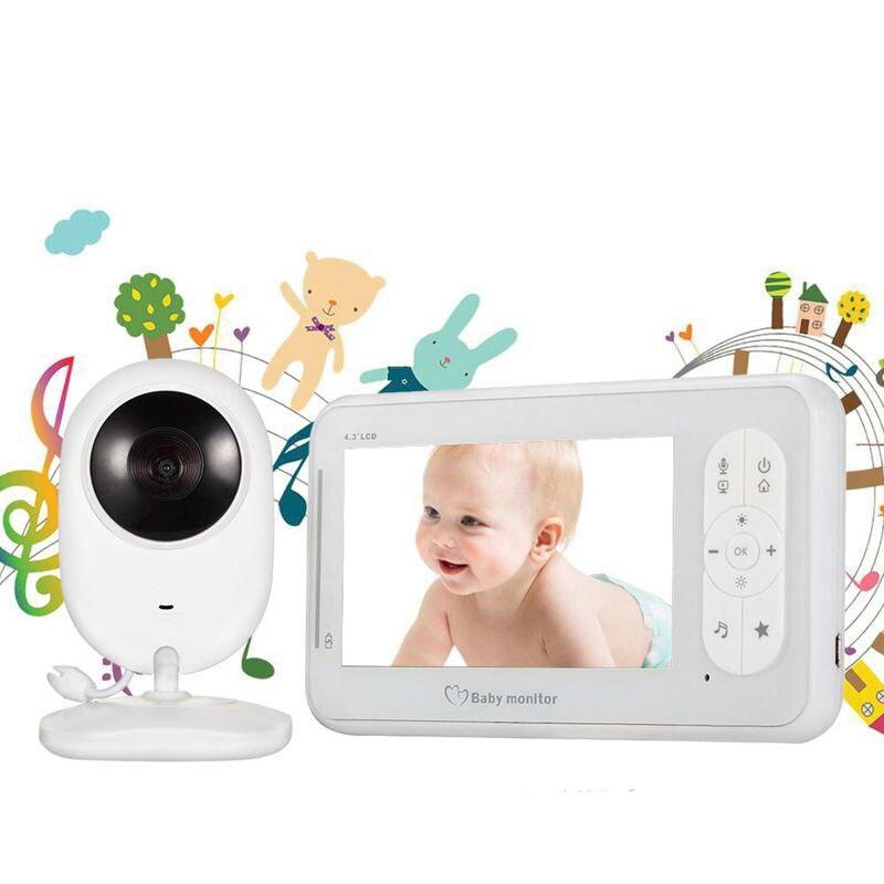 4.3 Inch Baby Monitor High Color Resolution Wireless Video  2 Way Talk Baby Nanny Security Camera Temperature MonitorinA