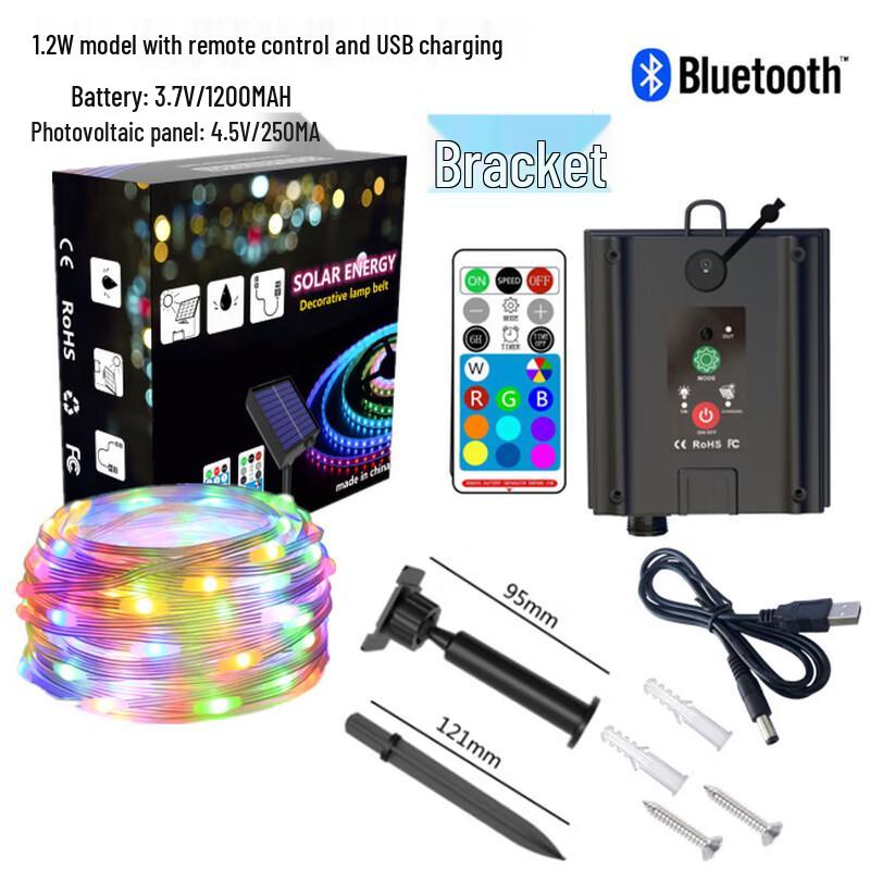 Nu Feng Solar Bluetooth RGB Copper Wire LED String Lights