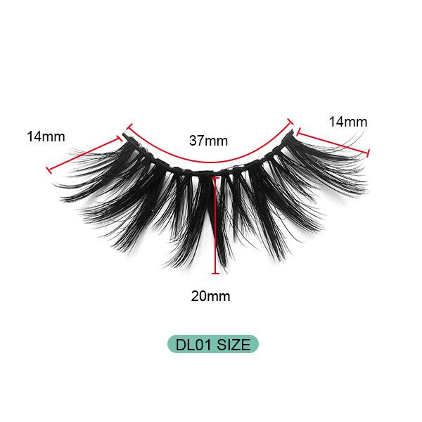 6D Chemical Fiber False Eyelashes 8 Pairs Of Simulated Thick Natural Thick Grafted Eyelashes