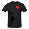 Funny Banksy Girl With Balloon Unisexs Printed TShirt Unisex T shirtShirt Male