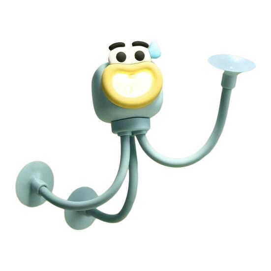 Nachtlicht Kreative Formverändernde Beleuchtung Verstellbarer Arm Nachtlampe Saugfuß Mini Dekorativ