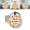 Meilleur Enseignant de Tous les Temps Porte-clés Lettre Décoration Pendentif Pour Cadeau