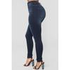 Women's High-waisted Stretch Hip-lifting Denim Pencil Pants Slim-fit Trousers