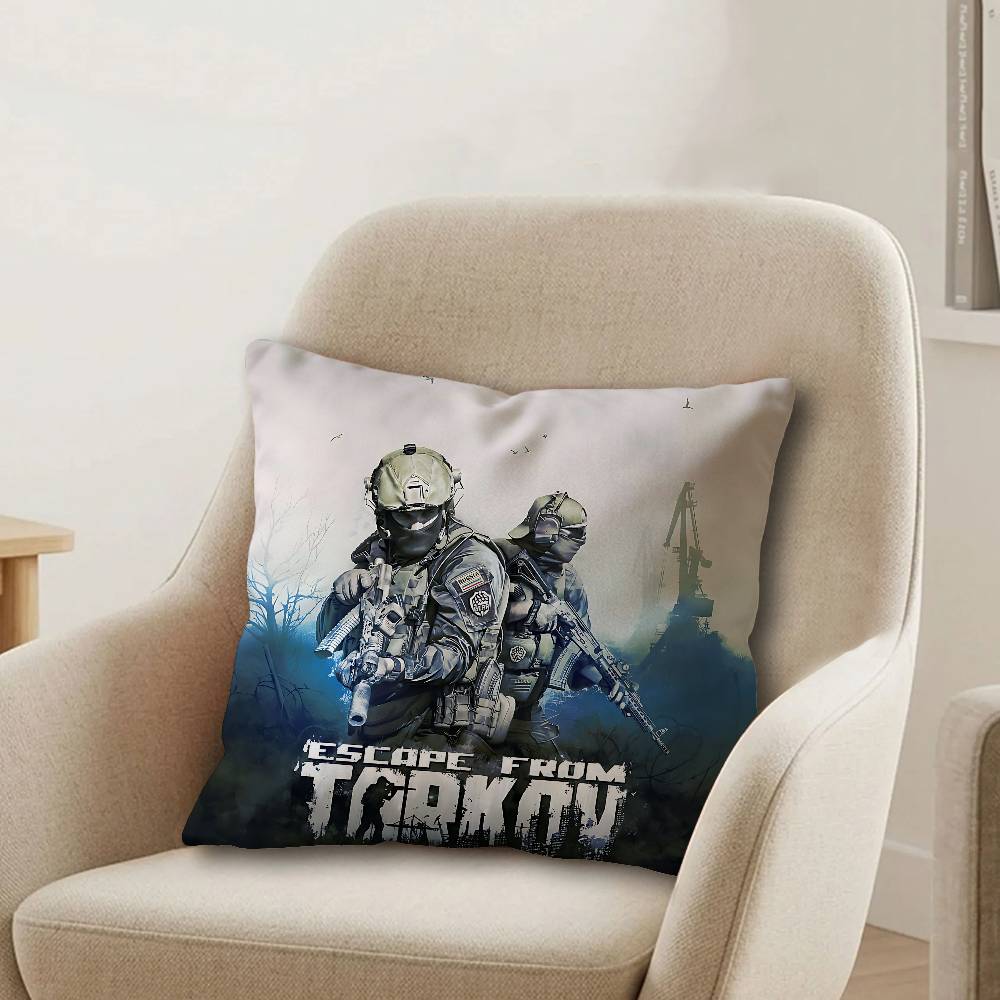 Game escapes from tarkovs Office Cushion Pillowcase Car Cushion CoverXCM Lumbar Pillowcase Sofa Pillowcover