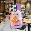 Phone Case: 2D Flat Design Suitable for iPhone 18 17 16 15 14 13 Pro Film Protective Case, Couple Style, Lit Pumpkin Light, Christmas and Halloween Gi