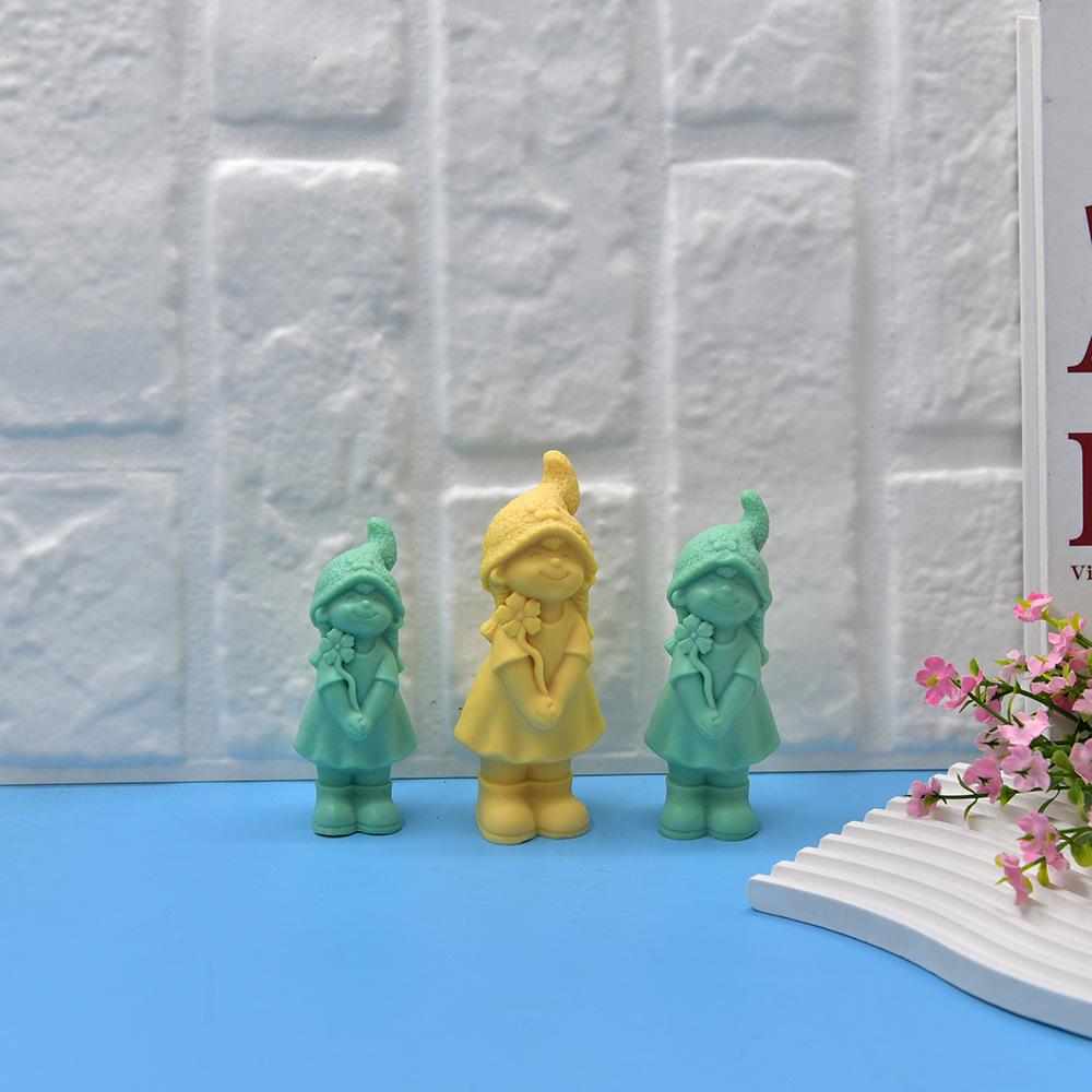 Elf Girl Cartoon Figure Ornament Silicone Mold