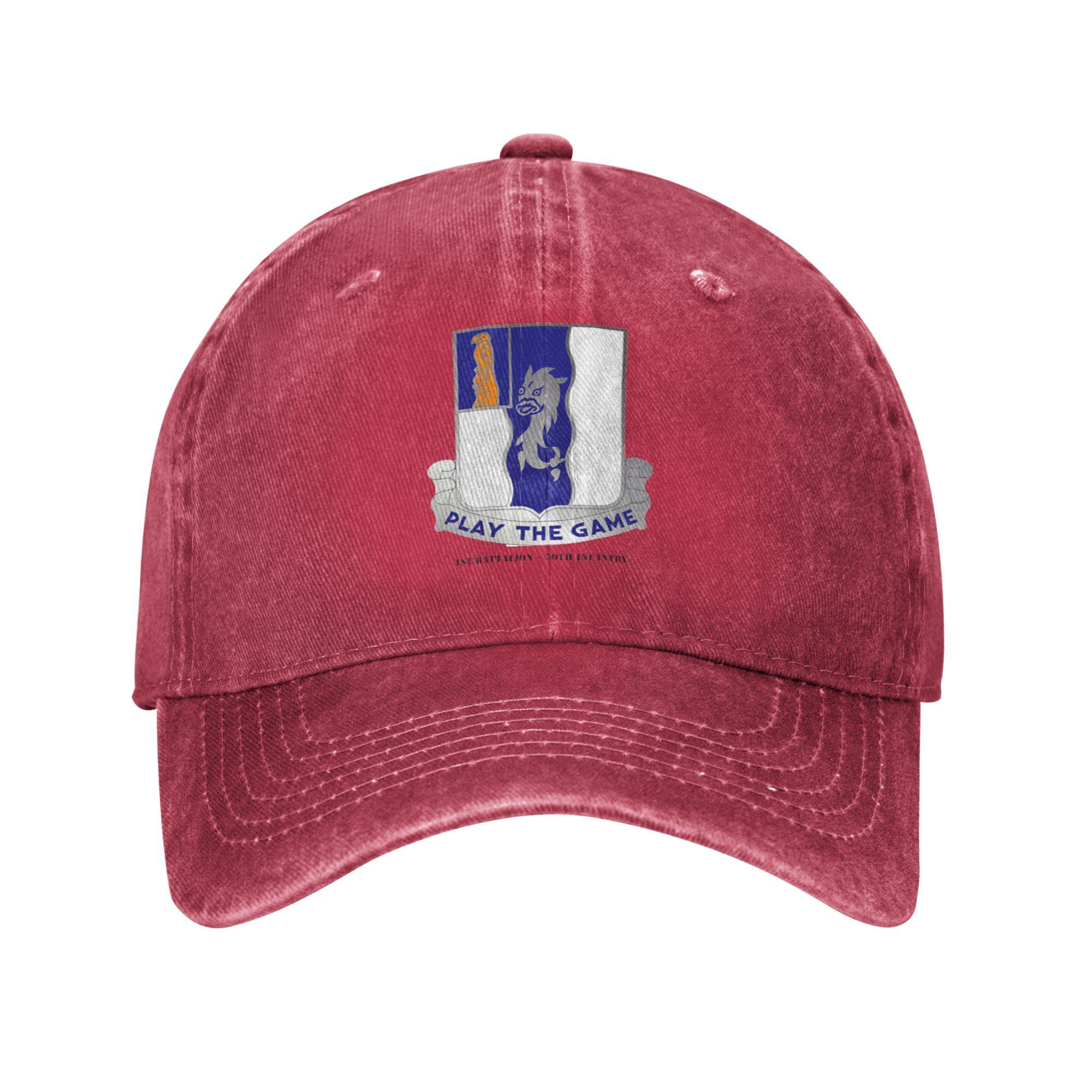 1ST BATTALION 50TH INFANTRY Artistic Style Baseball cap Not Easy To Deform Fashionistas Durable Denim Hat One Size