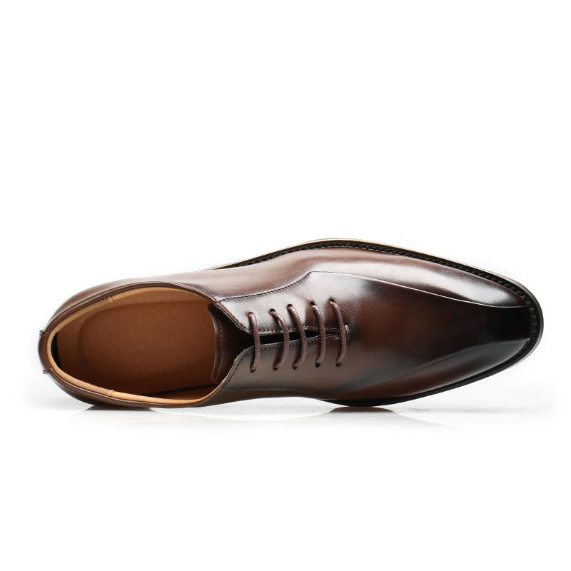 British men's business dress leather shoes pointed Oxford shoes men's wedding groom shoes summer foreign trade men's shoes