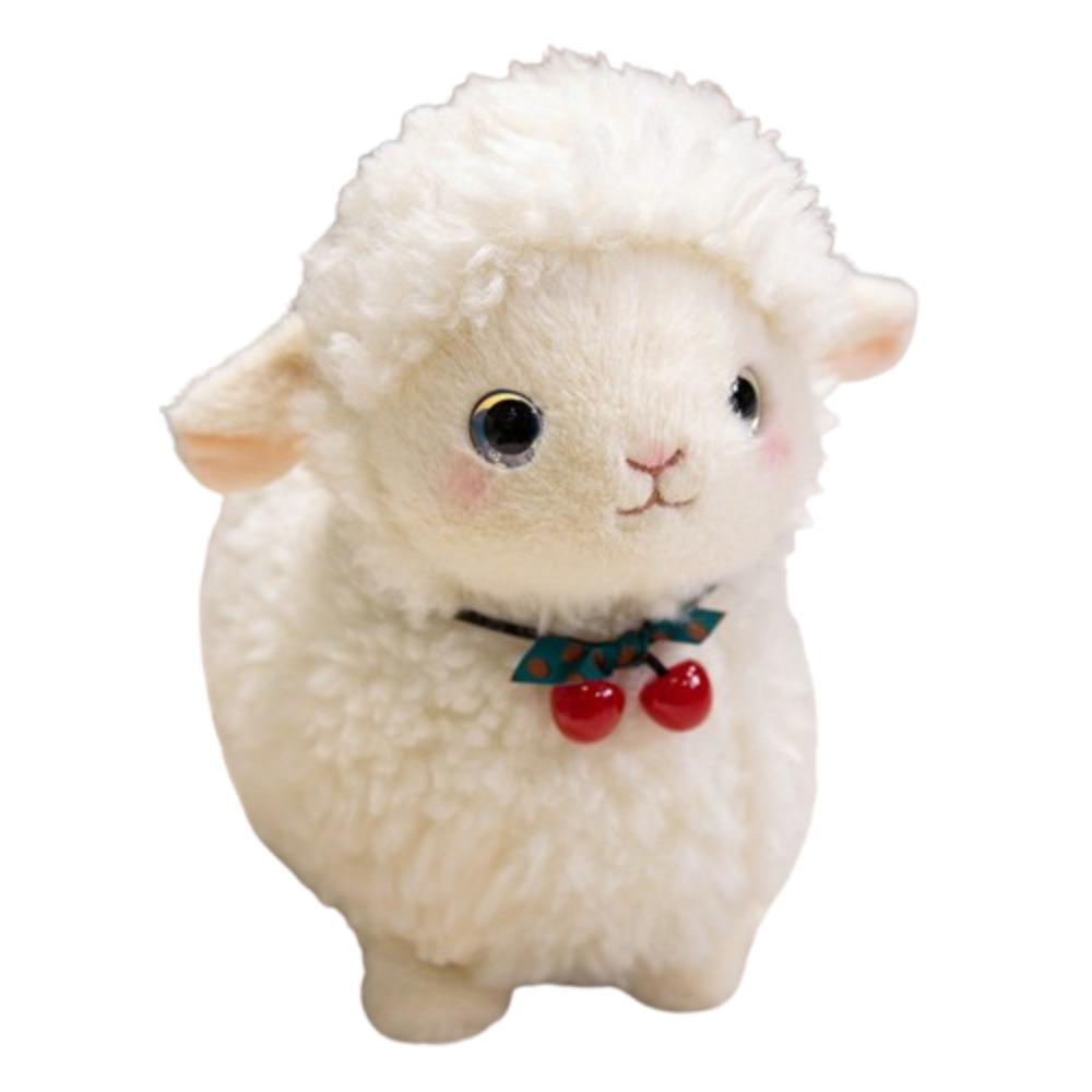 

Fluffy Sheep Doll Plush Toy Cartoon Animal Fluffty Doll Creative Little Sheep Doll Christmas Toy 25cm білий