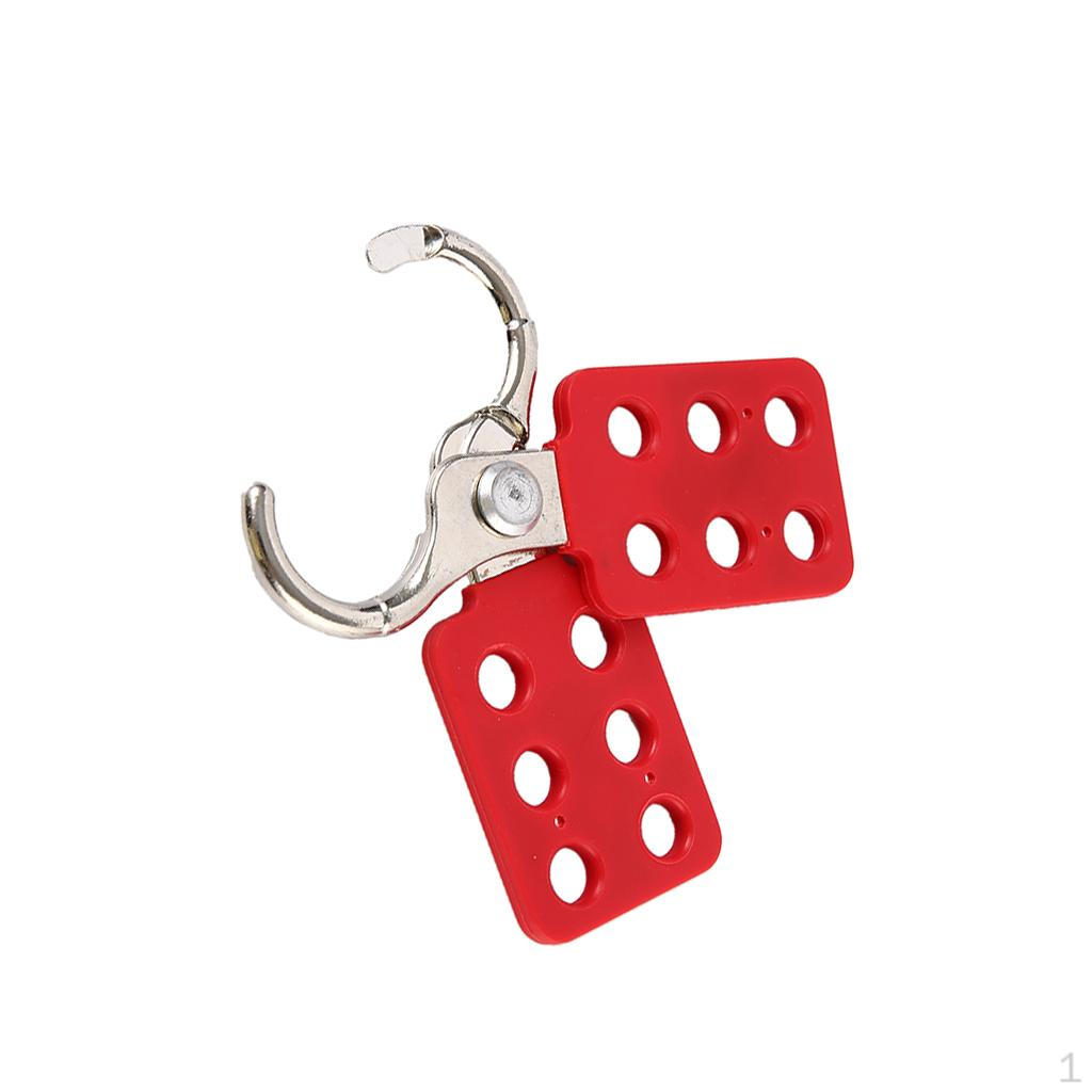 Hasp With Handle, Holds Up To 6 Padlocks, 1/1.5'' Jaw