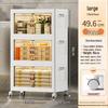 Foldable 3-Tier Bathroom Storage Rack with Drawers