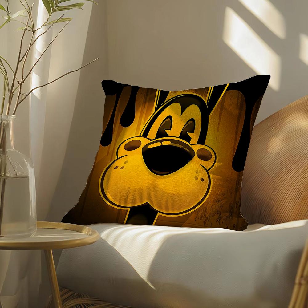 GameBBendyandtheInkMMachine Pillow Case Pillowcase Doublesided Printed Sofa Cushion Bedroom Headboard