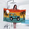 1pc Camper Van Print Towel Sports Quick-Drying Super Absorbent Camping Towel Lightweight Gym Swimming Yoga Beach Towel