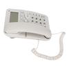 Corded Landline Caller ID Full Hands Free 4 Fast Dial Desktop Wired Telephone with LCD Display for Home HotelWhite