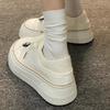 Platform Canvas Shoes Women's New Spring and Autumn Season White Shoes Board Shoes Design Sense Niche, Light and Breathable