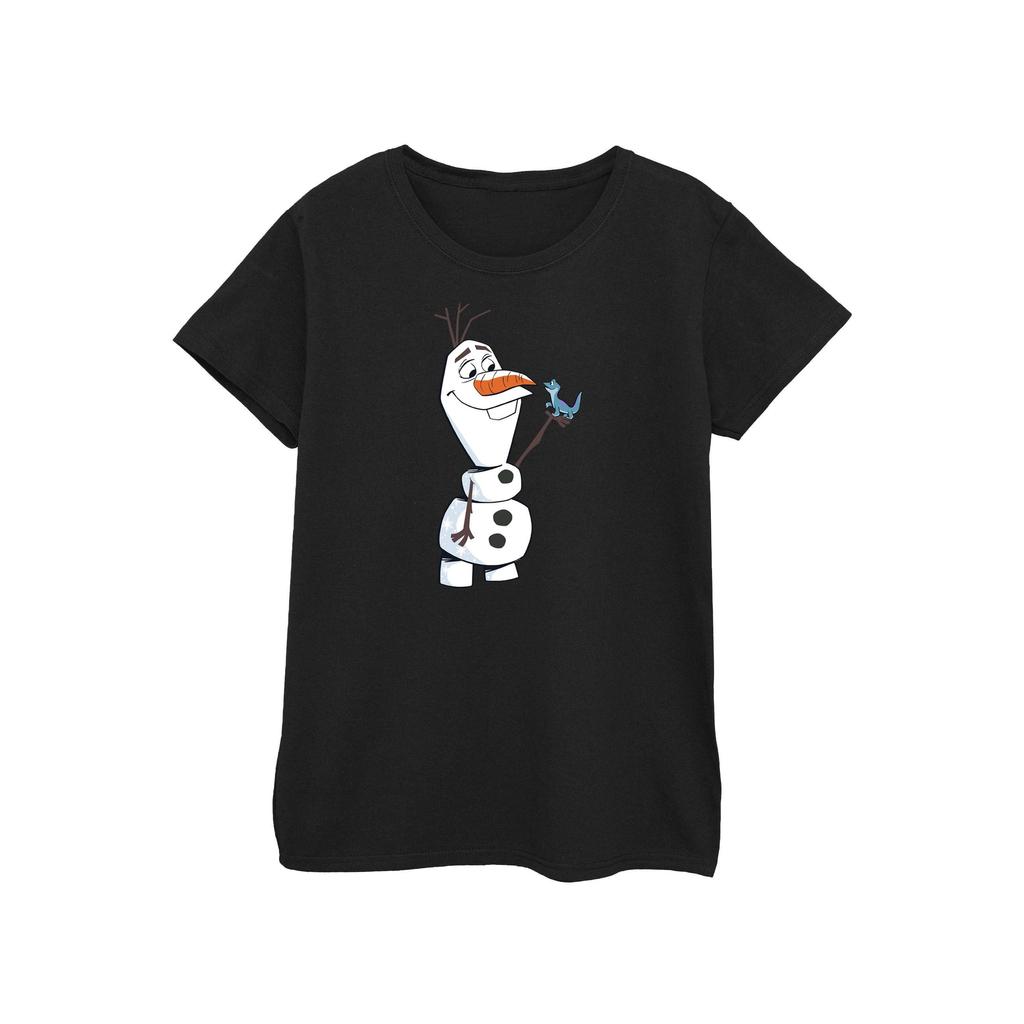 Disney Womens/Ladies Frozen 2 Olaf And Salamander Cotton T-Shirt
