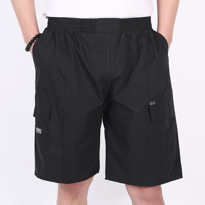 Middle-aged Summer Men's Shorts Five-point Pants Loose Casual Sports Men's Beach Pants Mid-waist Pants