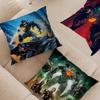 Movie P-Pacific Rims Pillow Covers Cartoon Sofa Decorative Home Double-sided Printing Short Plush Cute Cushion Cover