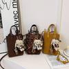 Retro Mobile Phone Bag Women 2025 New Fashion Leopard Print Messenger Handbag Shoulder Small Square Bag