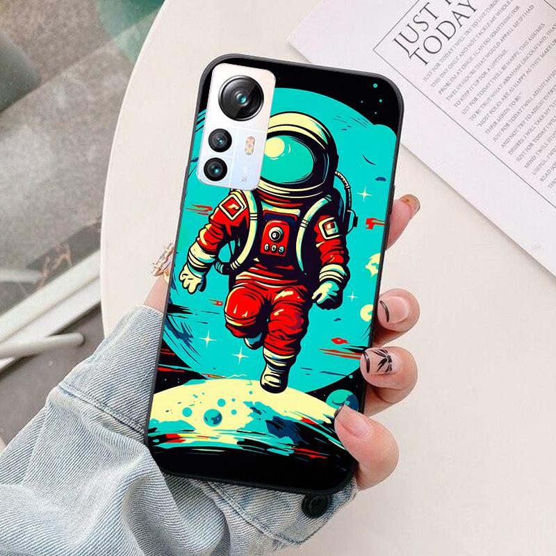For Blackview A85 A96 A100 A200 Pro Phone Case astronaut Silicone Camera Protection Back Cover For BlackviewA85 A 96 Funda Coque