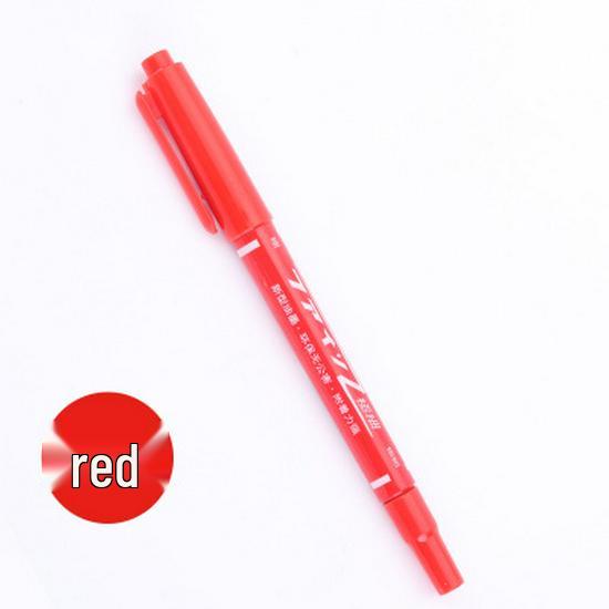 Letu Double-Ended Oil-Based Marker Pen Set (Black, Red, Blue) красный