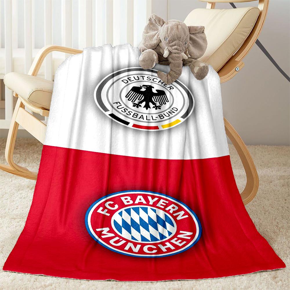 Bayern Munich Blanket Soft Warm Cozy Great for Bed Couch Office Chair for All Seasons Stylish Decor Best Holiday Gift for Friends Family