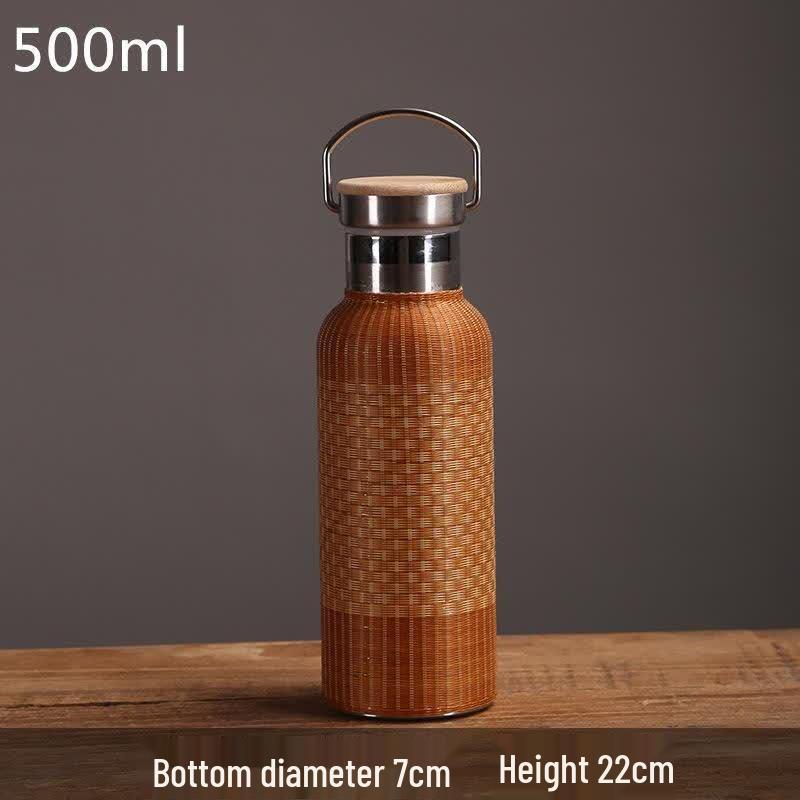 

JingJingRS Bamboo Woven Insulated Bottle