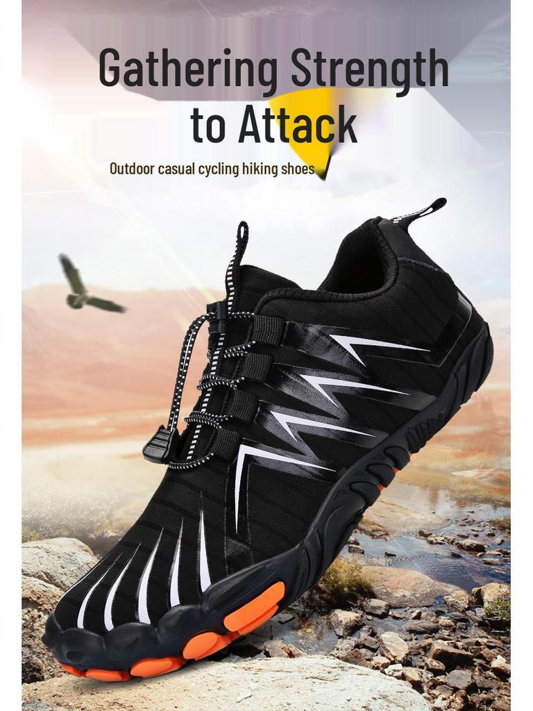 Men's 2024 Outdoor Five-Finger Barefoot Shoes for Hiking, Surfing, Rafting, Climbing, and Wading