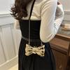 New Acrylic Bag Glossy Pearl Flower Bag Bow Mini Coin Key Lipstick Bag Crossbody Bag