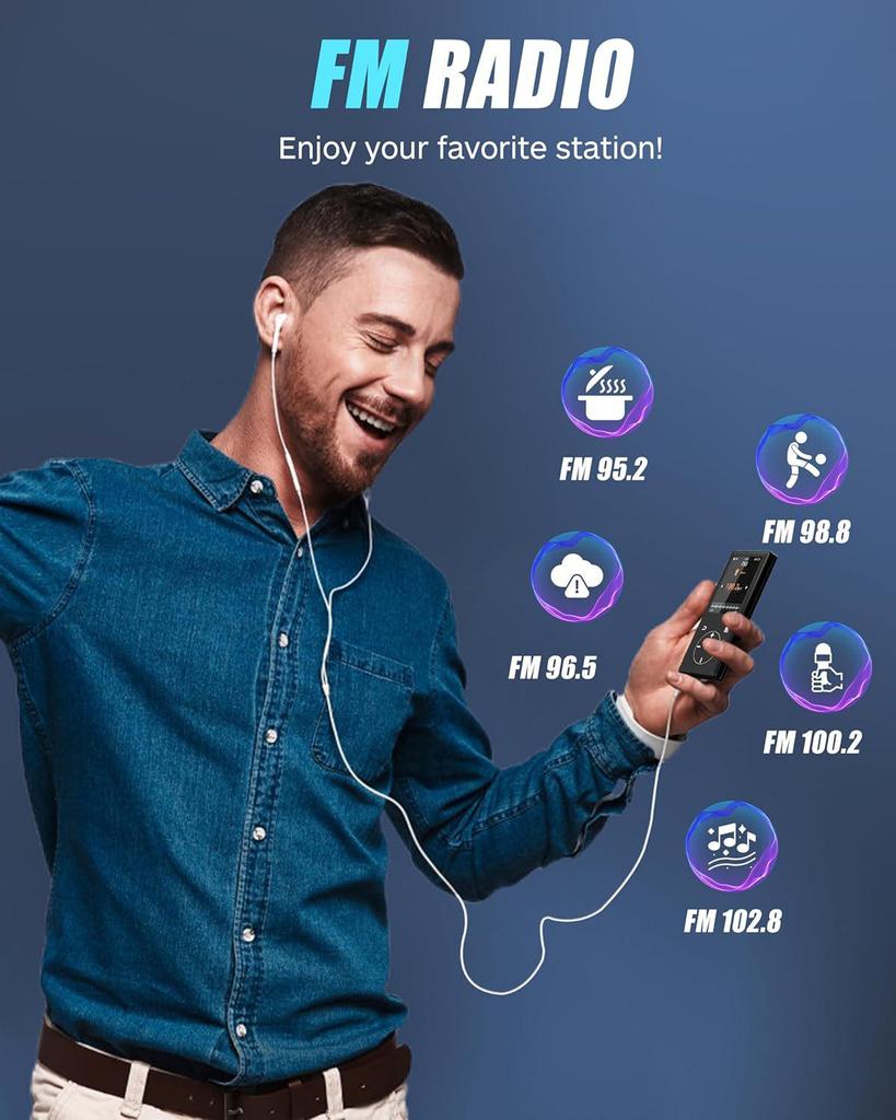 2026 Small Touchscreen Bluetooth MP3/MP4 Music Player - Portable and Hot Seller