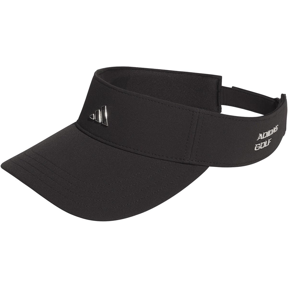 

Adidas Golf Golf Visor with Metal Black Men s Water-Repellent Logo,