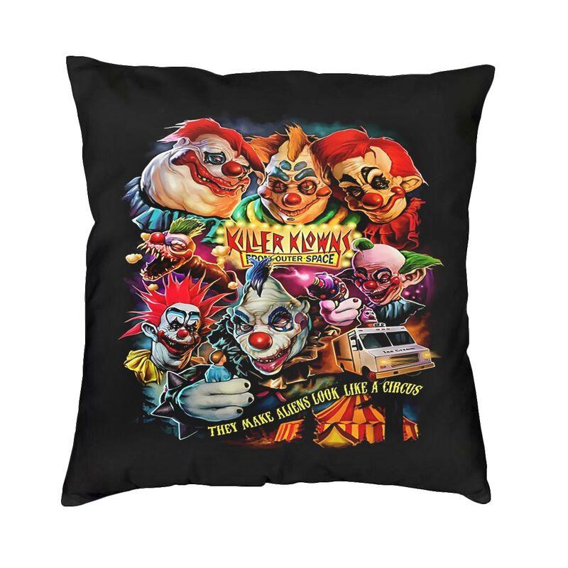 Horrorfilm Killer Clowns aus dem Weltall Kissenbezüge Heimdekoration Kawaii Outdoor Kissen Quadratischer Kissenbezug